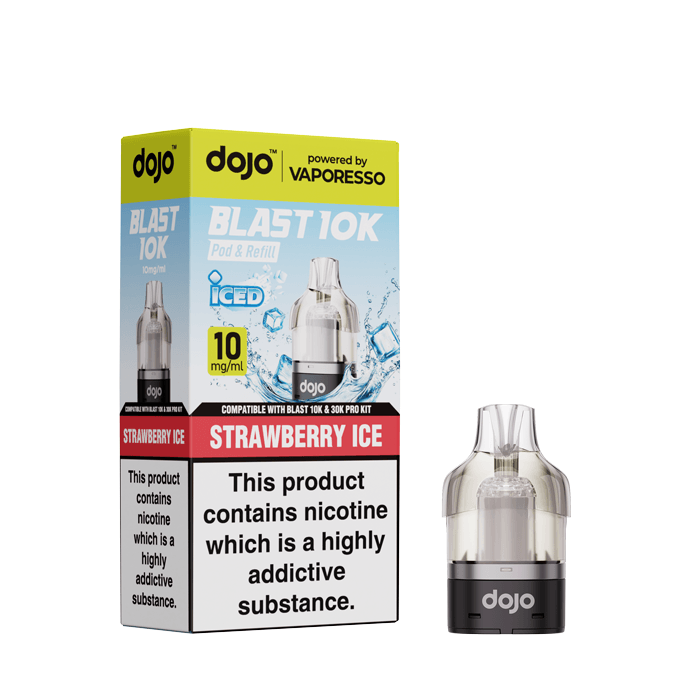 DOJO Blast 10K Prefilled Pod - Strawberry Ice - 10mg