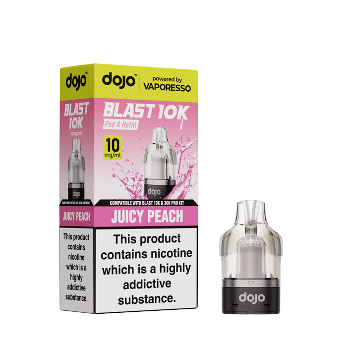 DOJO Blast 10K Prefilled Pod - Juicy Peach - 10mg