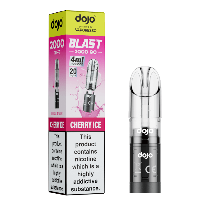 DOJO Blast 2000 Go Pod & Refill - Cherry Ice