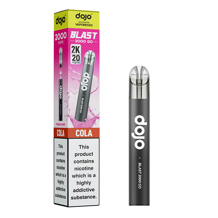DOJO Blast 2000 Go Transparent Prefilled Vape Kit - Cola