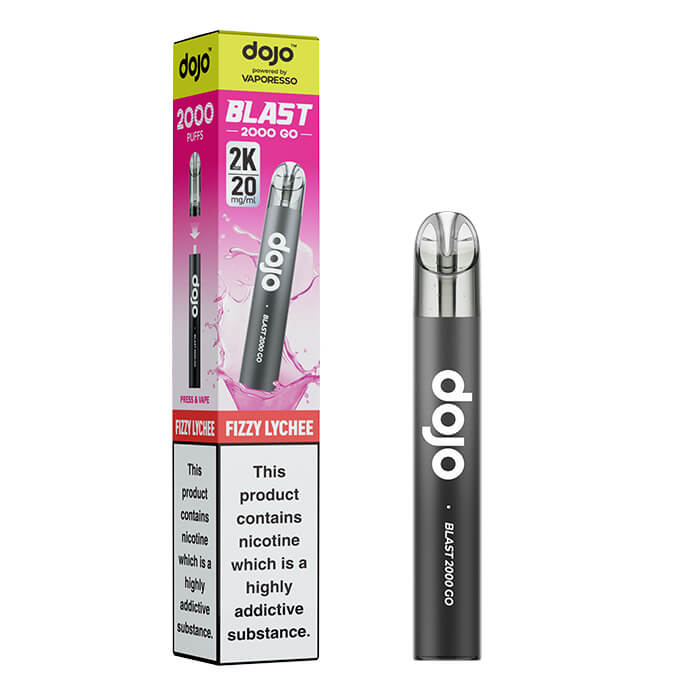 DOJO Blast 2000 Go Transparent Prefilled Vape Kit - Fizzy Lychee