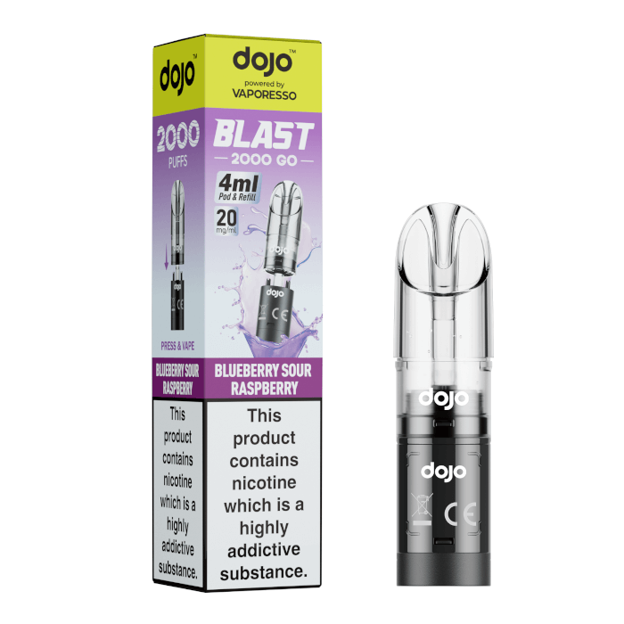 DOJO Blast 2000 Go Pod & Refill - Blueberry Sour Raspberry