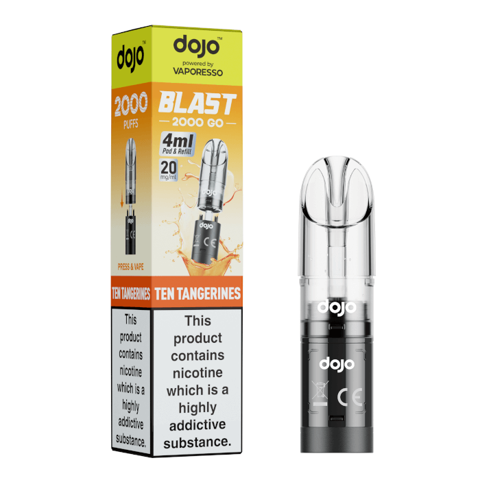 DOJO Blast 2000 Go Pod & Refill - Ten Tangerines