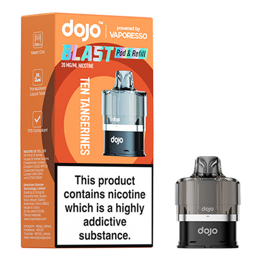 DOJO Blast 6000 Pod & Refill - Ten Tangerines