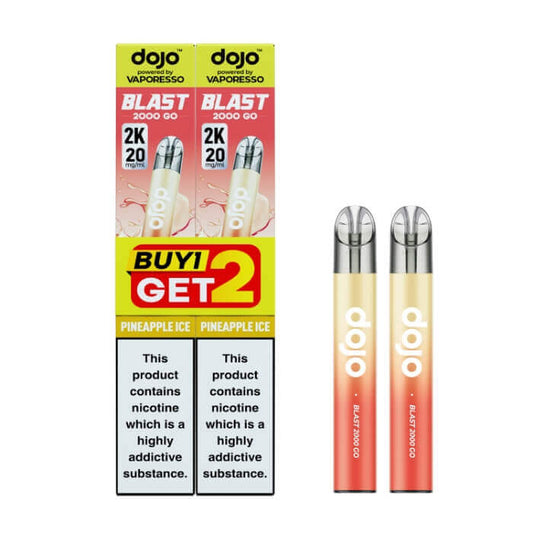 DOJO Blast 2000 Go V2 Prefilled Vape Kit Bundle - Pineapple Ice