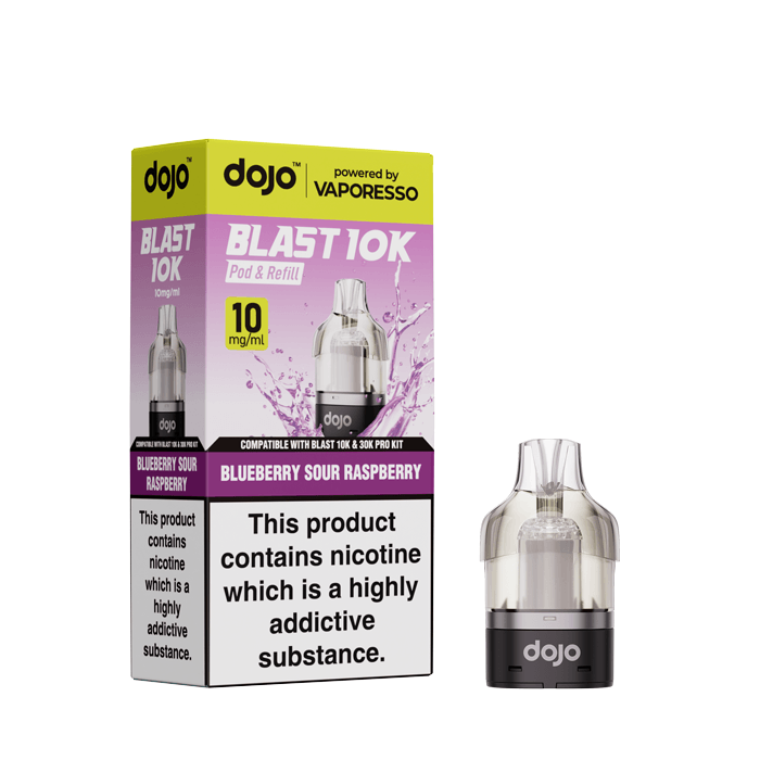 DOJO Blast 10K Prefilled Pod - Blueberry Sour Raspberry - 10mg