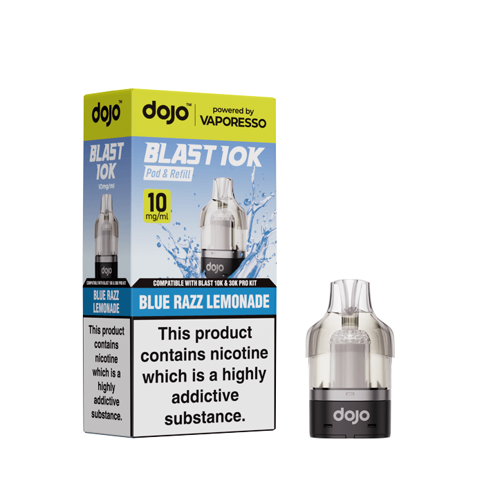 DOJO Blast 10K Prefilled Pod - Blue Razz Lemonade - 10mg