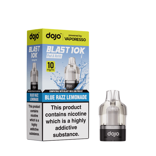 DOJO Blast 10K Prefilled Pod - Blue Razz Lemonade - 10mg