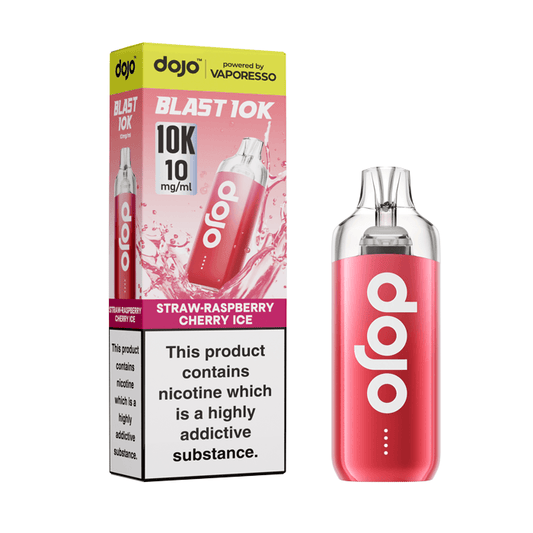 DOJO Blast 10K Prefilled Kit - Strawberry Raspberry Cherry Ice - 10mg