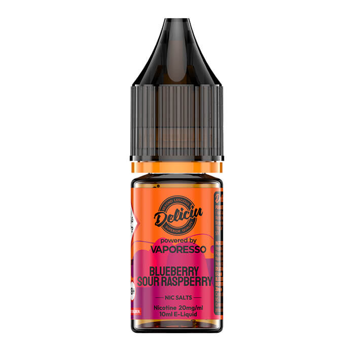 Deliciu V2 Nic Salt - Blueberry Sour Raspberry - 10ml E-Liquid