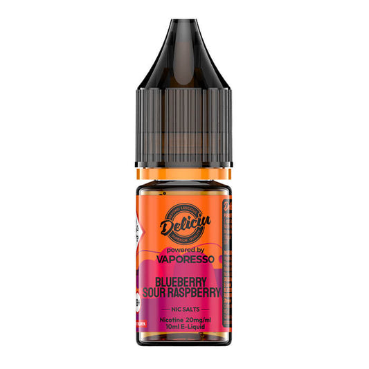 Deliciu V2 Nic Salt - Blueberry Sour Raspberry - 10ml E-Liquid