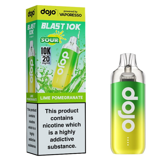 DOJO Blast 10K Prefilled Vape Kit - Lime Pomegranate