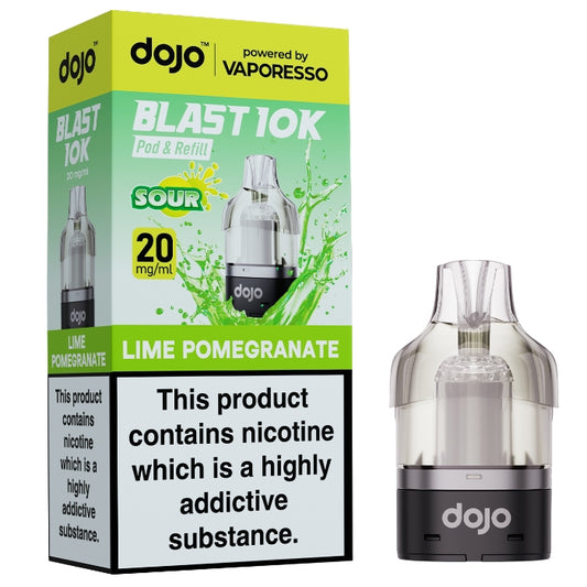 DOJO Blast 10K Pod & Refill - Lime Pomegranate