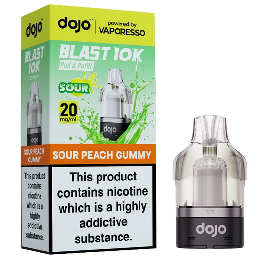 DOJO Blast 10K Pod & Refill - Sour Peach Gummy