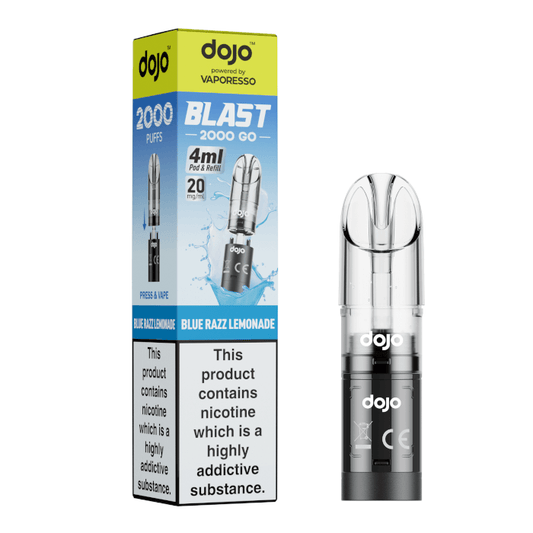 DOJO Blast 2000 Go Pod & Refill - Blue Razz Lemonade