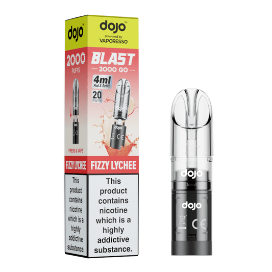 DOJO Blast 2000 Go Pod & Refill - Fizzy Lychee