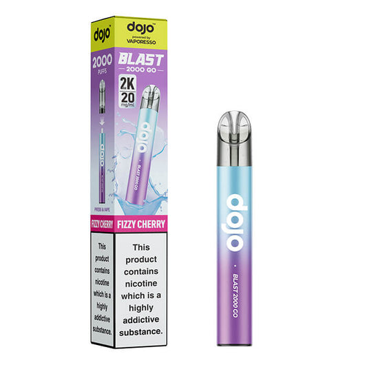 DOJO Blast 2000 Go Transparent Prefilled Vape Kit - Fizzy Cherry