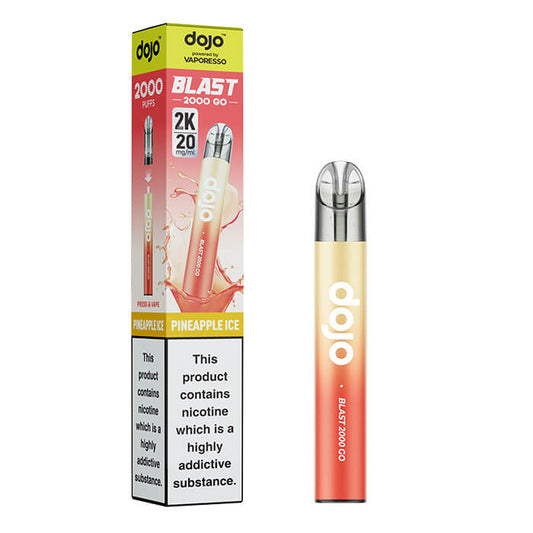 DOJO Blast 2000 Go Transparent Prefilled Vape Kit - Pineapple Ice