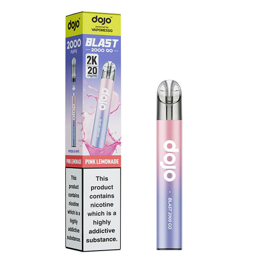 DOJO Blast 2000 Go Transparent Prefilled Vape Kit - Pink Lemonade