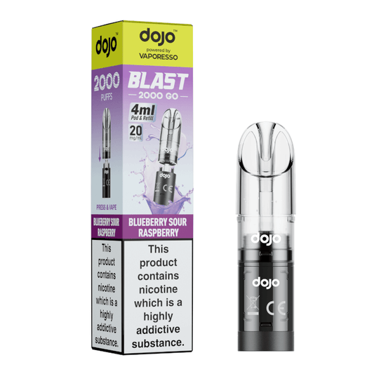 DOJO Blast 2000 Go Pod & Refill - Blueberry Sour Raspberry