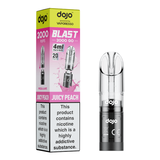 DOJO Blast 2000 Go Pod & Refill - Juicy Peach