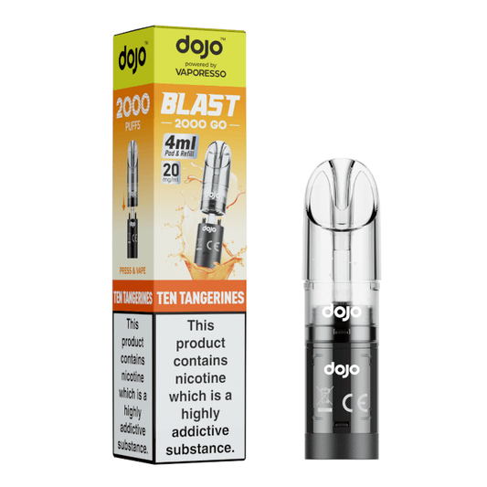 DOJO Blast 2000 Go Pod & Refill - Ten Tangerines