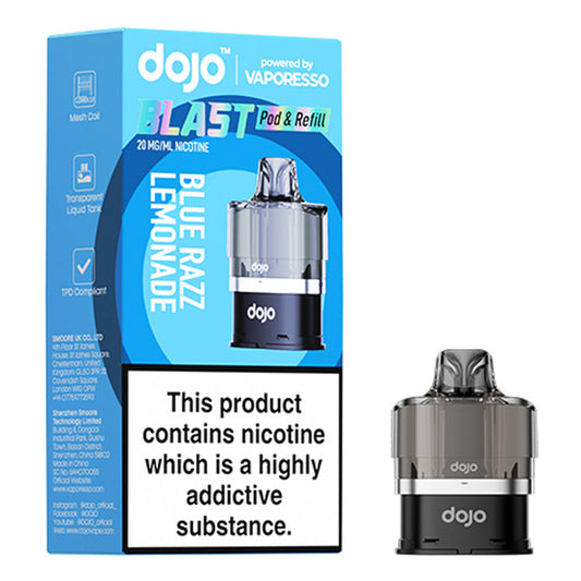 DOJO Blast 6000 Pod & Refill - Blue Razz Lemonade