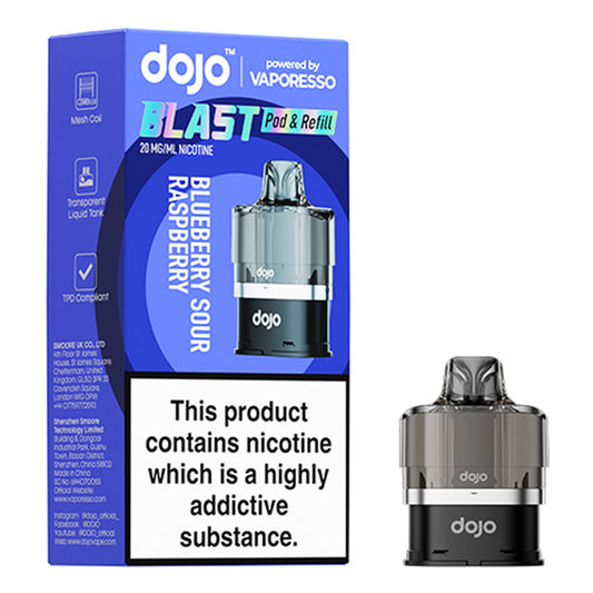 DOJO Blast 6000 Pod & Refill - Blueberry Sour Raspberry