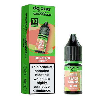 Vaporesso DOJOLIQ Nic Salts - Sour Peach Gummy - 10ml E-Liquid