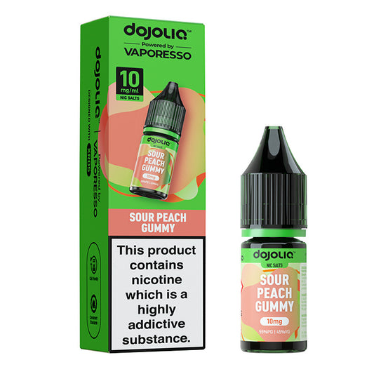 Vaporesso DOJOLIQ Nic Salts - Sour Peach Gummy - 10ml E-Liquid