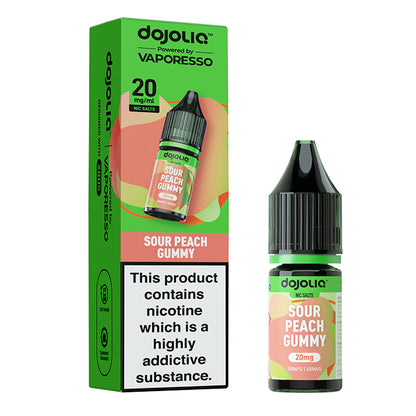 Vaporesso DOJOLIQ Nic Salts - Sour Peach Gummy - 10ml E-Liquid