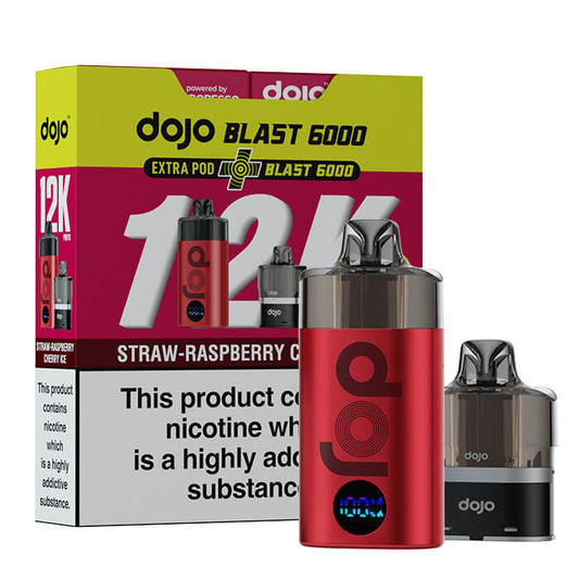 DOJO Blast 12K Bundle - Straw-Raspberry Cherry Ice