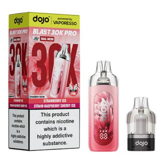 DOJO Blast 30K Pro Prefilled Vape Kit - Strawberry Edition